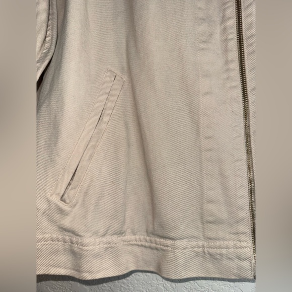 JOHNNY WAS COLLECTION Workman Denim Tencel Cotton Collard Zip Up Jacket VINTAGE - Picture 6 of 14